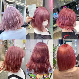 セミロング 🤍ムラ修正ブリーチ 🤍原宿/YUUのヘアスタイル