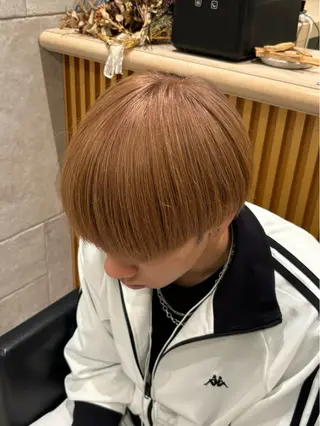 カラー メンズパーマ、スパ イキー、上野星也のヘアスタイル