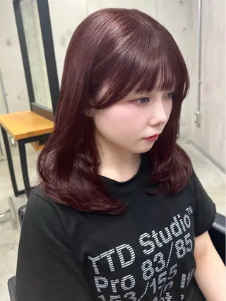 ミディアム lafit kaede/韓国ヘアのヘアスタイル