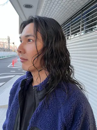 ロング パーマ メンズ 産休の為お休みです! 小島凜のヘアスタイル