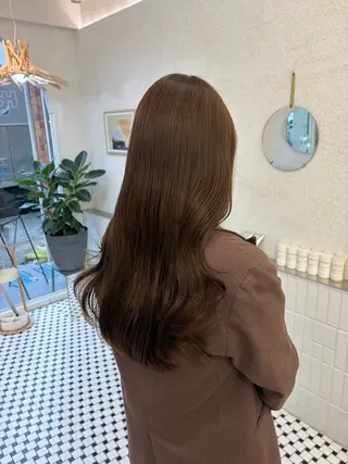 ロング リン🔔ボブ cut 柔らかベージュ🤎のヘアスタイル