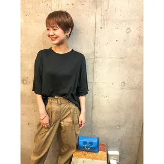 ショート カラー センスをお届けします 大谷将生infpのヘアスタイル