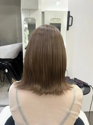 ミディアム カラー 韓国風ボブ/レイヤー ヨネヤマツムギのヘアスタイル