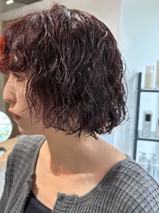 カラー パーマ 渡邊 ひかるのヘアスタイル