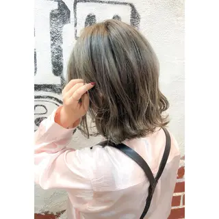 ミディアム EIGHT plum TOKIOリミテッドのヘアスタイル