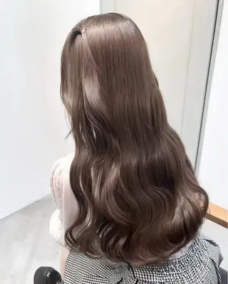セミロング ブリーチなしWカラー /Hitomi☻のヘアスタイル