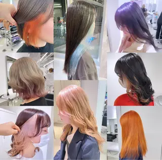 セミロング カラー 🎗副店長/井上 竜 ブリーチ指名No.1のヘアスタイル