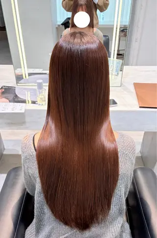 ロング パーマ ♛︎ きっか ♛︎ ヘアアレンジ🩵のヘアスタイル