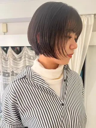 ショート ブリーチカラー🎀 韓国風/寺門美優のヘアスタイル