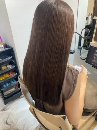 ロング ✨色持ちの良い艶 カラー✨蟹江真世のヘアスタイル