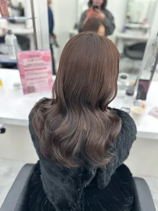 ロング カラー mina/暖色カラー 🥀韓国風カット🥀のヘアスタイル