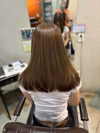 セミロング 猪瀬 純子のヘアスタイル