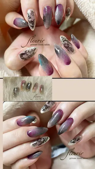 ネイル フルリール 【プライベートサロンのネイルデザイン