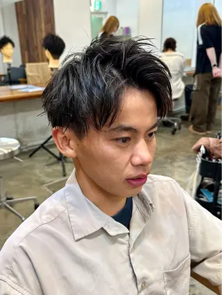 ショート メンズ 横浜/メンズ特化/ Farbe/田中颯斗のヘアスタイル