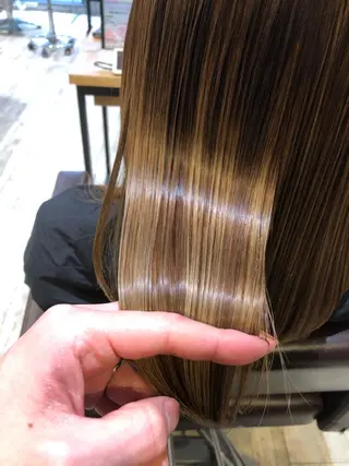 セミロング カラー パーマ ヘアアレンジ メンズ キッズ ネイル マツエク・マツパ EnBlesS西宮 マンツーマン神道有基のヘアスタイル