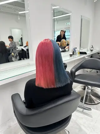 セミロング カラー ❄最強かわいいカラー ❄️MINA❄️のヘアスタイル