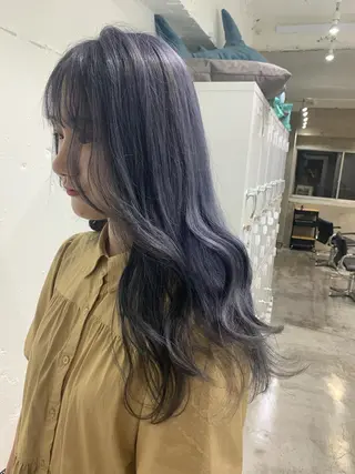 ロング カラー ヘアアレンジ 憧れの艶ハイトーンへ 🌙サイダサキのヘアスタイル
