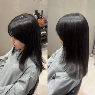 セミロング 髪質改善ヘアケア 艶髪特化/上田のヘアスタイル