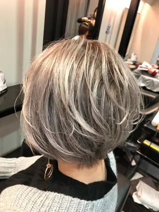 ショート カラー ヘアアレンジ ✨髪質改善&ボブ✨ 近藤 凌のヘアスタイル