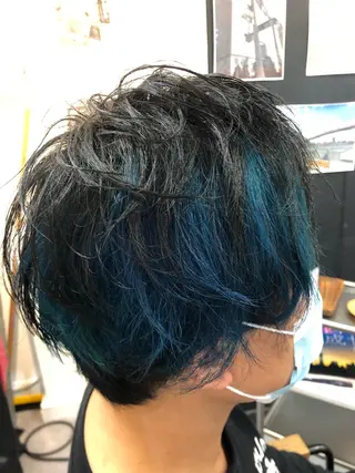 ショート カラー メンズ carre hair 店長   中園　武士のヘアスタイル