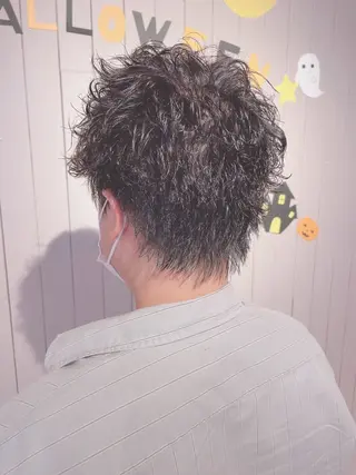 ショート パーマ メンズ ❣️モードケイズ塚口 和田一将のヘアスタイル