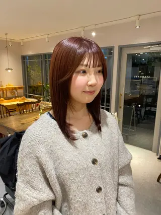 ミディアム カラー ‎🤍透明感カラー 【仙川】セリナ‎🤍のヘアスタイル