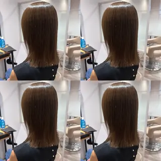 ミディアム センター南　髪質改善 大引　優のヘアスタイル