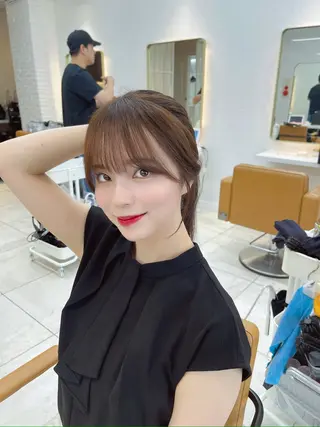 ロング 中顔面短縮 顔まわり新田大翔のヘアスタイル