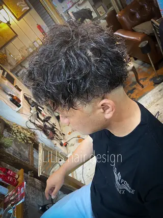 ショート パーマ メンズ LILIS hair designのヘアスタイル