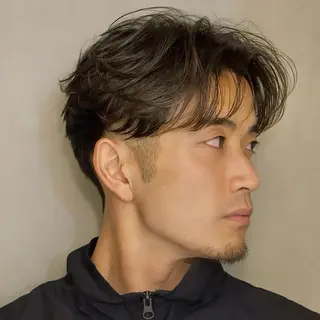 ショート パーマ 朝楽メンズパーマ 🥇メンズカット吉田のヘアスタイル