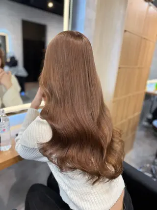 ロング カラー ヘアアレンジ レイヤー×透明感カラ ーHAYATOのヘアスタイル
