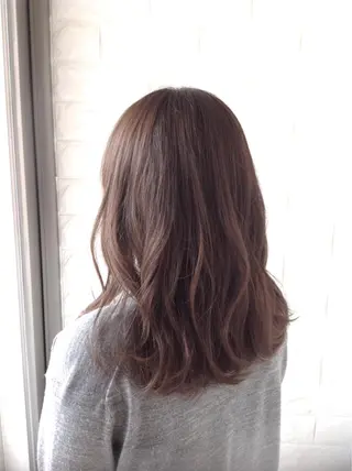 ミディアム カラー エイジングケア特化 美容師✂️山崎竜二のヘアスタイル