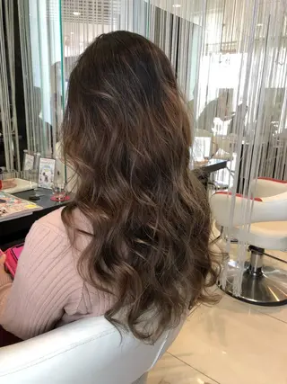 セミロング カラー 大塚 貴之のヘアスタイル