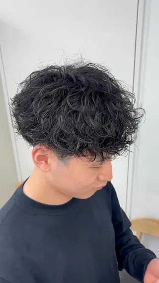 ショート パーマ メンズ 名古屋メンズパーマ /松井生のヘアスタイル
