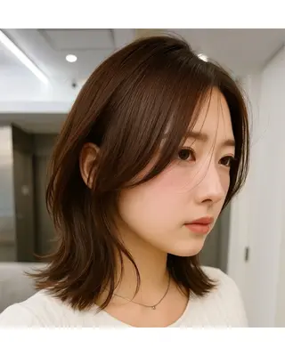 ミディアム 髪質改善×レイヤー 中村洋介のヘアスタイル