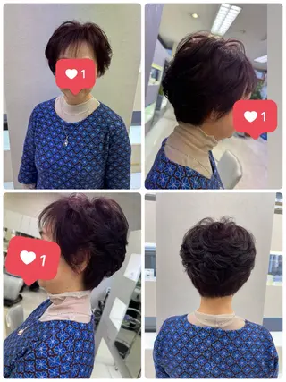 ミディアム タカハシ リナのヘアスタイル