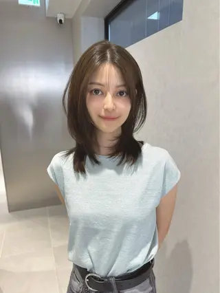 ミディアム カラー 矢野 晃平のヘアスタイル