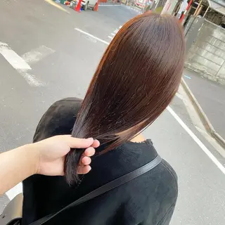 ミディアム カラー 髪質改善特化 安東駿介のヘアスタイル