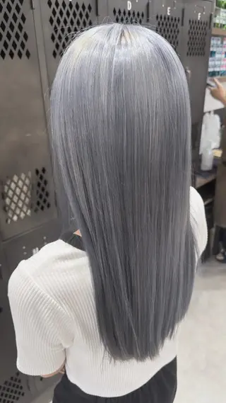 カラー ルナ🫐縮毛矯正 🫐髪質改善のヘアスタイル