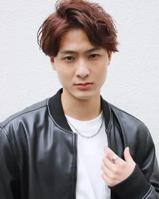 ショート カラー パーマ メンズ LOuNICA/銀座 RYUNOSUKEのヘアスタイル