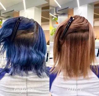 ミディアム パーマ 艶髪と透明感を ‼️/若林のヘアスタイル