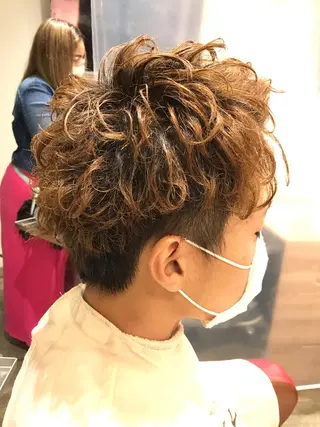 ショート カラー パーマ メンズ 限定クーポン 💕大量更新ブリーチのヘアスタイル