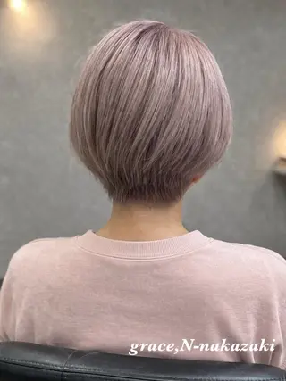 ショート Meg/艶髪カラー× 髪質改善/中崎町のヘアスタイル