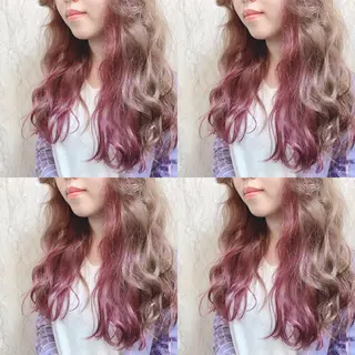 セミロング カラー 似合わせ/ブリーチ カラー.岡田友仁のヘアスタイル