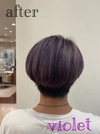 ショート カラー メンズ 藤野 海翔のヘアスタイル