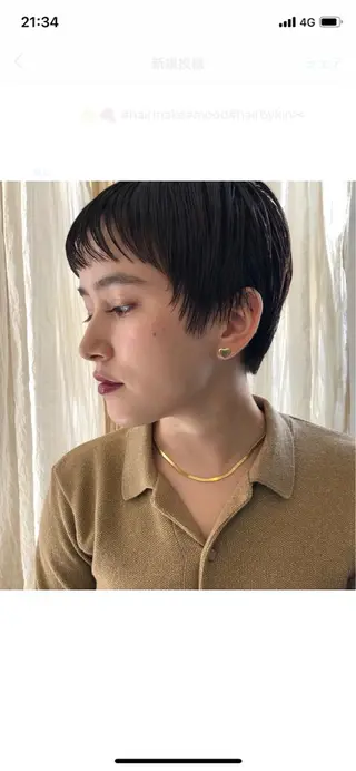 ショート NOUN所属・eri kinjoのヘアスタイル