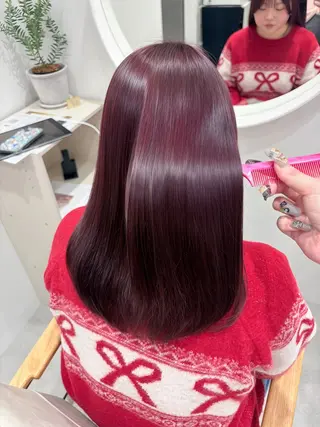 ミディアム 髪質改善/レイヤー/ ダブルカラー🍀るなのヘアスタイル