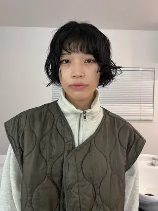 ミディアム パーマ トレンドヘア◎ 店長 清原佑太のヘアスタイル