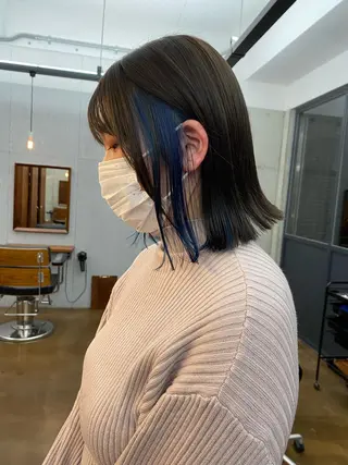 ミディアム カラー ハイトーン/デザイン hirokiのヘアスタイル