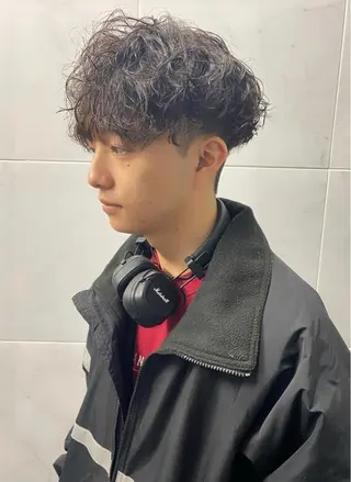 ショート パーマ メンズ 💈メンズ短髪特化 ✂︎伊藤大輝💈のヘアスタイル